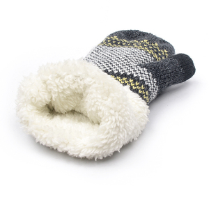 Gants d'hiver pour femmes Doublure en polaire chaude Mitaines à flocons de neige - Product Image 5