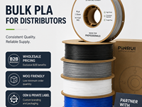 Filamento PLA para Impresora 3D Pinrui, 1.75mm, Bobinas a Granel, Venta al Por Mayor, OEM para Bambu Lab, Creality, Prusa