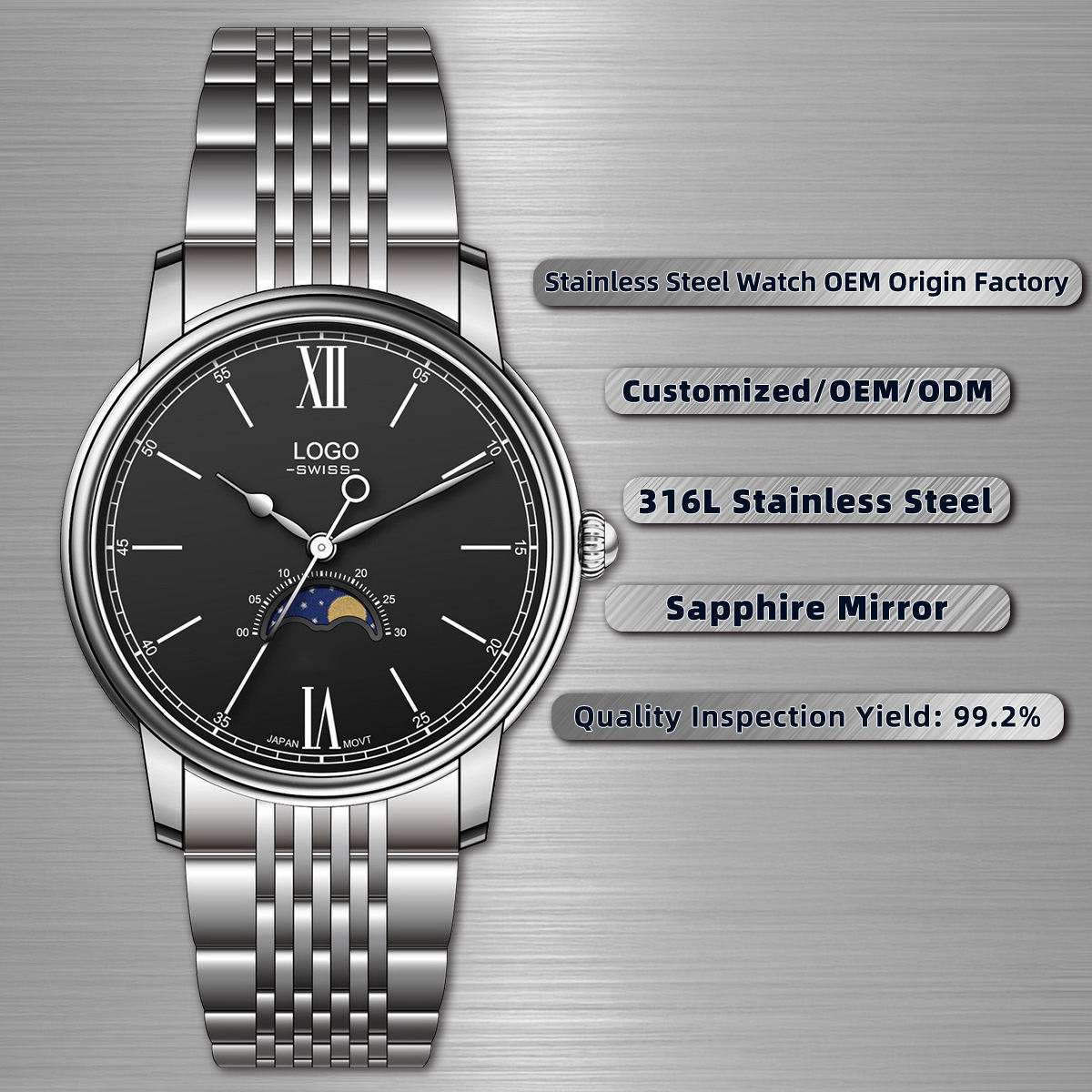 สีเงิน/สีดำ