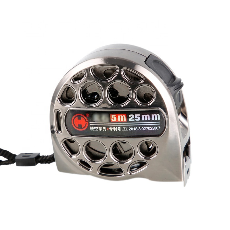 Probon hot sales branded sliver hollow metric 3m 5m 7.5m tape measure custom steel retractable waterproof measuring tape