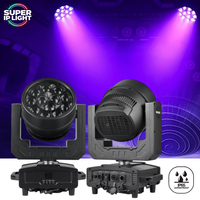 Écran TFT 540 ° Pan 270 ° Projecteur LED mobile RVBW 40W à 65536 niveaux de gradation, 12 pièces, pour scène, DJ, discothèque