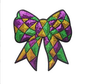 OEM Children T-Shirt <strong>Hoodie</strong> Twill Fabric Chenille Sequin Patches Checked Bow Iron-On 10 Inches <strong>Girly</strong> Style Nurse Patch - Product Image 2