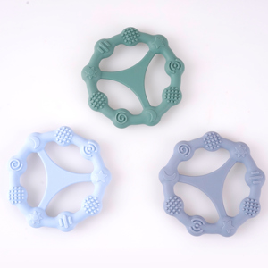 BPA-free <span class=keywords><strong>Silicone</strong></span> <span class=keywords><strong>Teether</strong></span> cho trẻ sơ sinh không độc hại và bền mềm đồ chơi mà làm Giảm mọc răng đau - Product Image 4