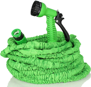 Classic Magic 25ft 50ft 75ft 100ft <span class=keywords><strong>Tuyau</strong></span> <span class=keywords><strong>d</strong></span>'eau de jardin extensible Buse magique en plastique Pulvérisateur Bobine flexible - Product Image 1