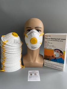 مصنع الجملة En 149 2001 Ffp2 قناع أتربة استعمال مرة واحدة كوب شكل الوجه قناع مع صمام الأنف قناع للصناعة - Product Image 2
