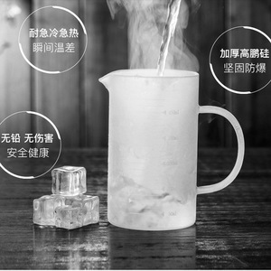 บีกเกอร์แก้วโบโรซิลิเกตสูง 1000 มล. พร้อมหูจับ ถ้วยตวงสำหรับใช้ในครัว - Product Image 5