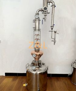 Distillerie électrique entièrement en acier inoxydable, téléviseur pour whisky et moonshine, blanc et jaune, 50l/100l - Product Image 1