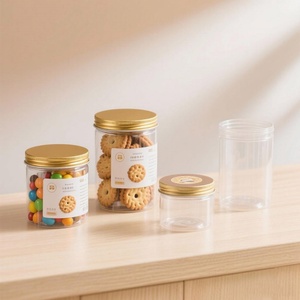 Clear Plastic <b>Jars</b> 100ml 200ml 250ml 300ml 4oz 5oz <b>Empty</b> Body Butter Containers for Cosmetic Packaging - Product Image 1