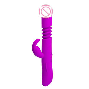 Pretty Love Vibromasseur Lapin en Silicone Point G pour Femme, 4 fonctions, 10 vitesses de vibration, Rechargeable USB - Product Image 2