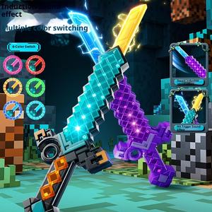 Diamant épée monde Double tranchant télescopique <span class=keywords><strong>lumineux</strong></span> <span class=keywords><strong>sabre</strong></span> <span class=keywords><strong>laser</strong></span> en plastique <span class=keywords><strong>jouet</strong></span> pour unisexe 14 ans + Cool Double tête <span class=keywords><strong>Laser</strong></span> épée - Product Image 3