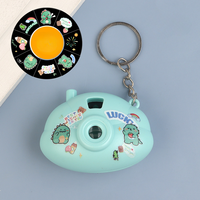 Mini Cartoon Projectiecamera Sleutelhanger met 8 patronen, diaprojectorlamp, speelgoed, cadeau voor kinderfeestjes