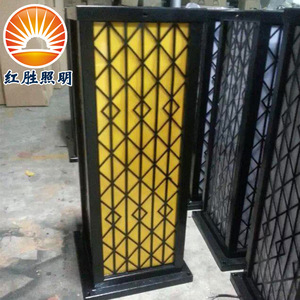 Lampes de jardin, lampadaire extérieur en fer, éclairage LED de jardin, IP54 résistant à l'eau, abat-jour en verre - Product Image 1