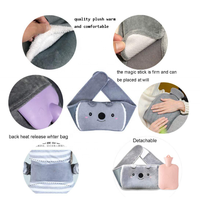 Nouveautés : Bouillotte d'hiver 1L en caoutchouc avec ceinture en peluche douce