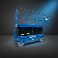 Plataforma Elevadora de Tijera Autopropulsada de 8m con Control Proporcional por Joystick y Alarma de Sensor de Inclinación para Obras en Interiores