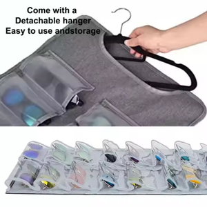 Hot Selling Competitive Price PVC Jewelry Glasses Sundries Storage Travel Hanging <b>Bags</b> for Sale - Product Image 2