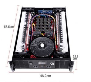 Amplificador de Potencia CA de Aluminio AOSHEN, 2 Canales, 2U/3U, Profesional, para Espectáculos, KTV, 1500W 1800W, Metálico - Product Image 2