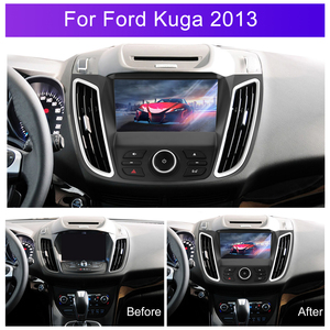 Podofo 9 ''android Car Stereo khung đôi DIN 4 + 64 gam không dây Carplay Android tự động cho Ford Kuga 2013 IPS DSP GPS RDS Wifi OEM - Product Image 5