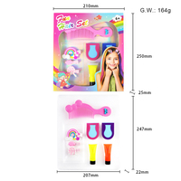 Kit de maquillage pour enfants GP Private Logo Princess Play Hair Beauty Washable Chunky Glitter Gel Set Girls Birthday Gift Private Hair Chalk