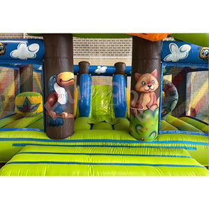 Castello Gonfiabile Huatong per Feste all'Aperto a Tema Coniglio con Scivolo per Bambini - Product Image 6