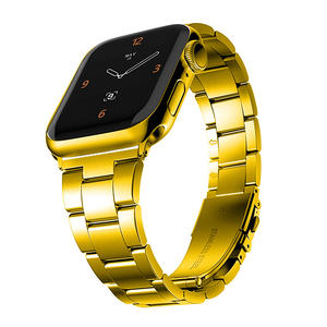 <span class=keywords><strong>Cinturino</strong></span> in <span class=keywords><strong>acciaio</strong></span> inossidabile sottile regolabile di lusso per orologio Apple Watch 9 8 7 6 Ultra 2 <span class=keywords><strong>cinturino</strong></span> 49mm 45mm 41mm 44mm oro - Product Image 5