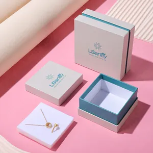 Barley OEM Design Barley Luxury Wholesale Paper Bracelet Earrings Jewelry Gift Packaging Box Custom Logo With Luxury Style