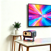 Projecteur LCD natif 1080P avec WiFi 6, Bluetooth 5G double bande, mise au point automatique, correction automatique de la distorsion trapézoïdale, 500 ANSI, cinéma maison portable