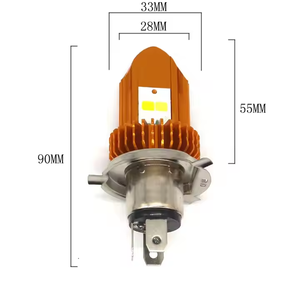 Ampoules de phares de moto bicolores COB <span class=keywords><strong>H4</strong></span> H6 LED à feux de croisement 3000K 6000K Scooter Phares antibrouillard - Product Image 2