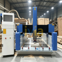 Machine de découpe et de polissage automatique pour comptoirs en granit et marbre, certifiée CE, avec fonction de découpe de trous pour éviers