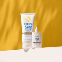 Lotion pour le visage et le corps SPF 50+ PA+++ biologique OEM, protection UVA/UVB, hydratation, vitamine E, tous types de peau, imperméable, sans parfum, 88 ml