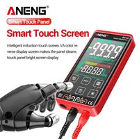 Multimètre numérique intelligent ANENG 621A, 9999 comptes, True RMS, écran tactile, rechargeable, Type-C, testeur NCV AC/DC