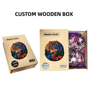 Puzzle en bois personnalisé <span class=keywords><strong>renard</strong></span> pour la rentrée scolaire avec étiquettes nominatives pour la <span class=keywords><strong>d</strong></span>écoration de bureau <span class=keywords><strong>d</strong></span>'élève et l'organisation de la salle de classe - Product Image 2