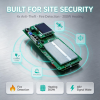 Système de gestion de batterie (BMS) 48V 16S 150-220A SNMP intégré avec écran embarqué pour un mise en service facile sur site, station de base, stockage d'énergie ZZ48200SNMP-52
