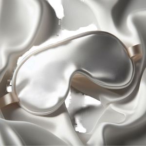 Masque de luxe 100% soie pure avec sangle élastique, technique de tricotage, confortable pour dormir, à la maison ou en voyage, prix abordable, fournitures pour la santé des yeux - Product Image 1