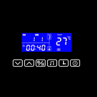 12V 4A 48W Anti-Fog-Touch-Schalter 6 Tasten CCT mit USB-Buchsen temperatur anzeige und Zeit für spiegel induktive Schalter