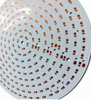 Circuit imprimé circulaire en aluminium MCPCB, circuit imprimé à noyau métallique, avec circuit en cuivre pour éclairage LED, downlight et anneau lumineux