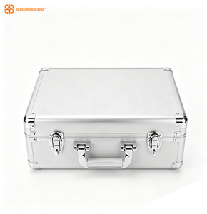 Boîte de rangement rigide pour cartes gradées à 3 rangées, étui en aluminium argenté pour cartes PSA, baseball, football, TCG - Product Image 2