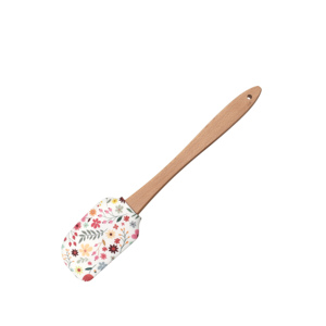 Accessoires de cuisine : Spatule en silicone écologique avec manche en bois pour la pâtisserie, compatible lave-vaisselle, outil pour mélanger les blancs <span class=keywords><strong>d</strong></span>'œufs - Product Image 3