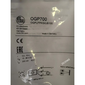 UN NOUVEAU CAPTEUR LASER IFM OGP700 OGPLFPKG/US100 - Product Image 2
