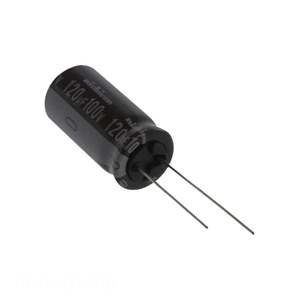 ตัวแทนจำหน่ายอย่างเป็นทางการ ตัวเก็บประจุแบบ CAP ALUM 120UF 20% 100V RADIAL Through Hole 120 uF UPJ2A121MHD - Product Image 1