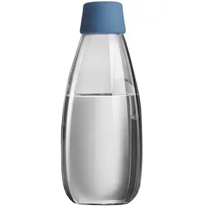 Oem Odm bouteille圆筒玻璃水瓶750毫升可重复使用的玻璃水瓶，用于饮用带时间标记的玻璃水瓶
