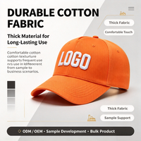 Casquette de baseball brodée 6 panneaux de qualité supérieure, broderie 3D personnalisée, boucle métallique, tissu en coton épais, marque OEM, vente en gros