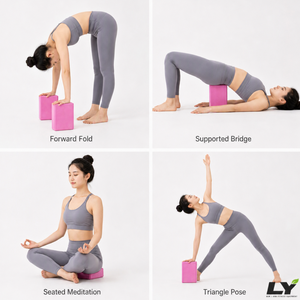 RoHS Eco-Friendly Cotton Yoga Block 10 Colors, High Density Non-Slip Pilates <strong>Brick</strong> Lightweight <strong>Exercise</strong> Foam for Yoga Dance Gym - Product Image 4