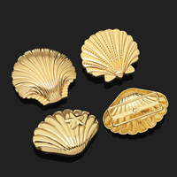 Benutzer definierte Bikini Connector Shell Unregelmäßige Dekoration Schnalle Conch Starfish Frauen Schulter Schuhe Kleid Metalls chnalle für Bikini