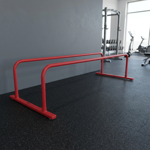 Barres parallèles de sécurité Little Gym Red 18 pouces, équipement d'entraînement de gymnastique, acier inoxydable, unisexe, pour la maison et l'école - Product Image 3