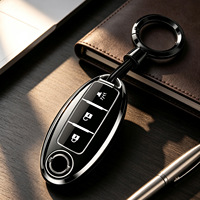 Housse de clé de luxe pour Nissan Altima Rogue Sentra Pathfinder Smart Key X-TRAIL (matériau TPU résistant aux rayures)
