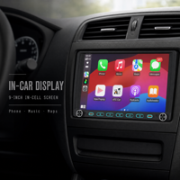 Lecteur multimédia automobile OLED 9 pouces avec DSP, GPS, double bouton rotatif, boutons physiques, Wi-Fi intégré et écran tactile pour mise à niveau du tableau de bord