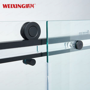 סיטונאי מט סיטונאי מט כפול הזזה מפלדת אל חלד מזג ג 'קוזי דלת מקלחת - Product Image 5