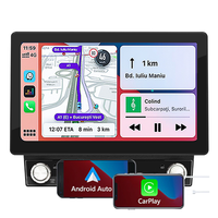 Reproductor Multimedia para Auto con Pantalla Táctil IPS Universal, Carplay y Android Auto Inalámbricos, GPS, Doble DIN, Estéreo para Auto de 10 Pulgadas con Navegación