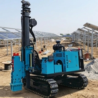 Machine de piquage solaire photovoltaïque sur chenilles TeZhong, prix usine, haute efficacité, vitesse de piquage de 3 m/min, capable de piquer des pieux