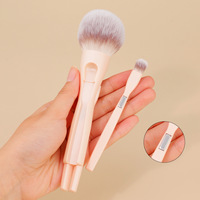 Nouvel ensemble de 4 pinceaux de maquillage magnétiques pour le visage et les yeux, pratique pour les voyages, avec poils en fibres synthétiques